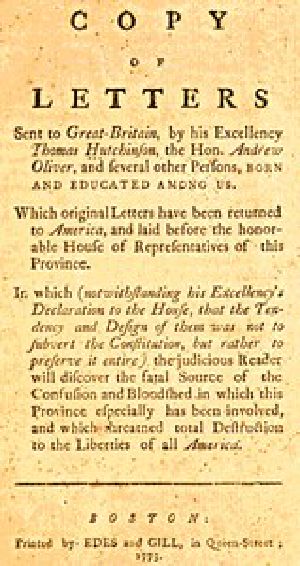 [Gutenberg 48819] • Copy of Letters Sent to Great-Britain by His Excellency Thomas Hutchinson, the Hon. Andrew Oliver, and Several Other Persons